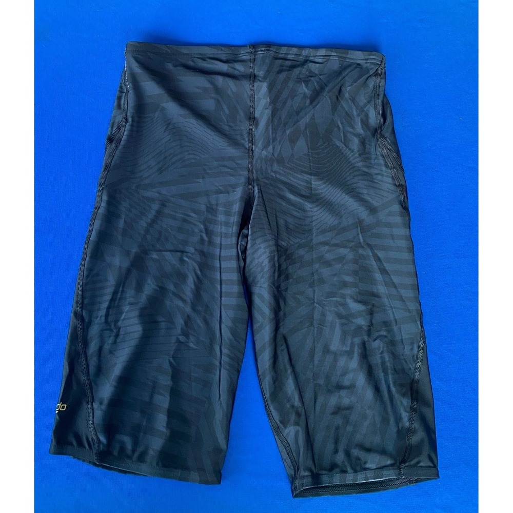 Speedo Eco Pro LT Swim Jammers Mens 32 Deep Storm Anthracite UPF 50+ NEW
